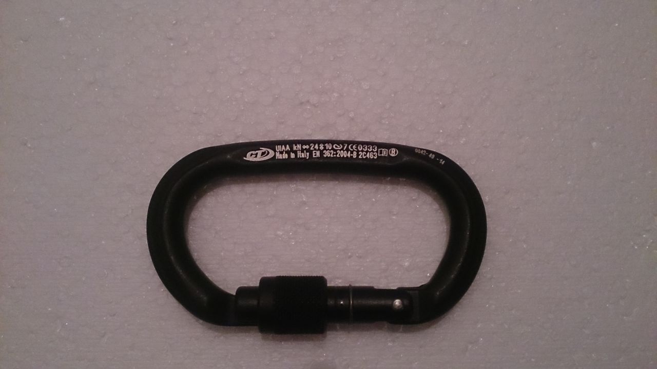 CLIMBING TECHNOLOGY Pillar SG OK fekete karabiner CLIMBING TECHNOLOGY Pillar SG OK fekete karabiner