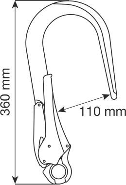 CAMP Hook 110mm nyílású kampó CAMP Hook 110mm nyílású kampó